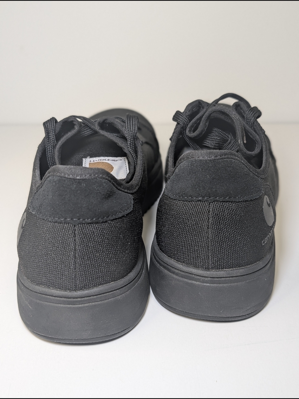 Carhartt Detroit Low Nano Toe Mens 9 Black Canvas Work Safety Sneakers - Picture 5 of 8